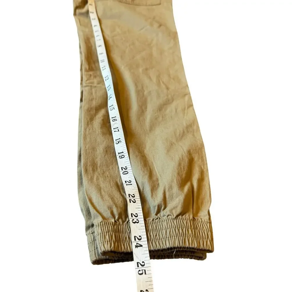 Children’s Place Boys Khaki Jogger Pants Size 10 Elastic Waist Pull-On Beige